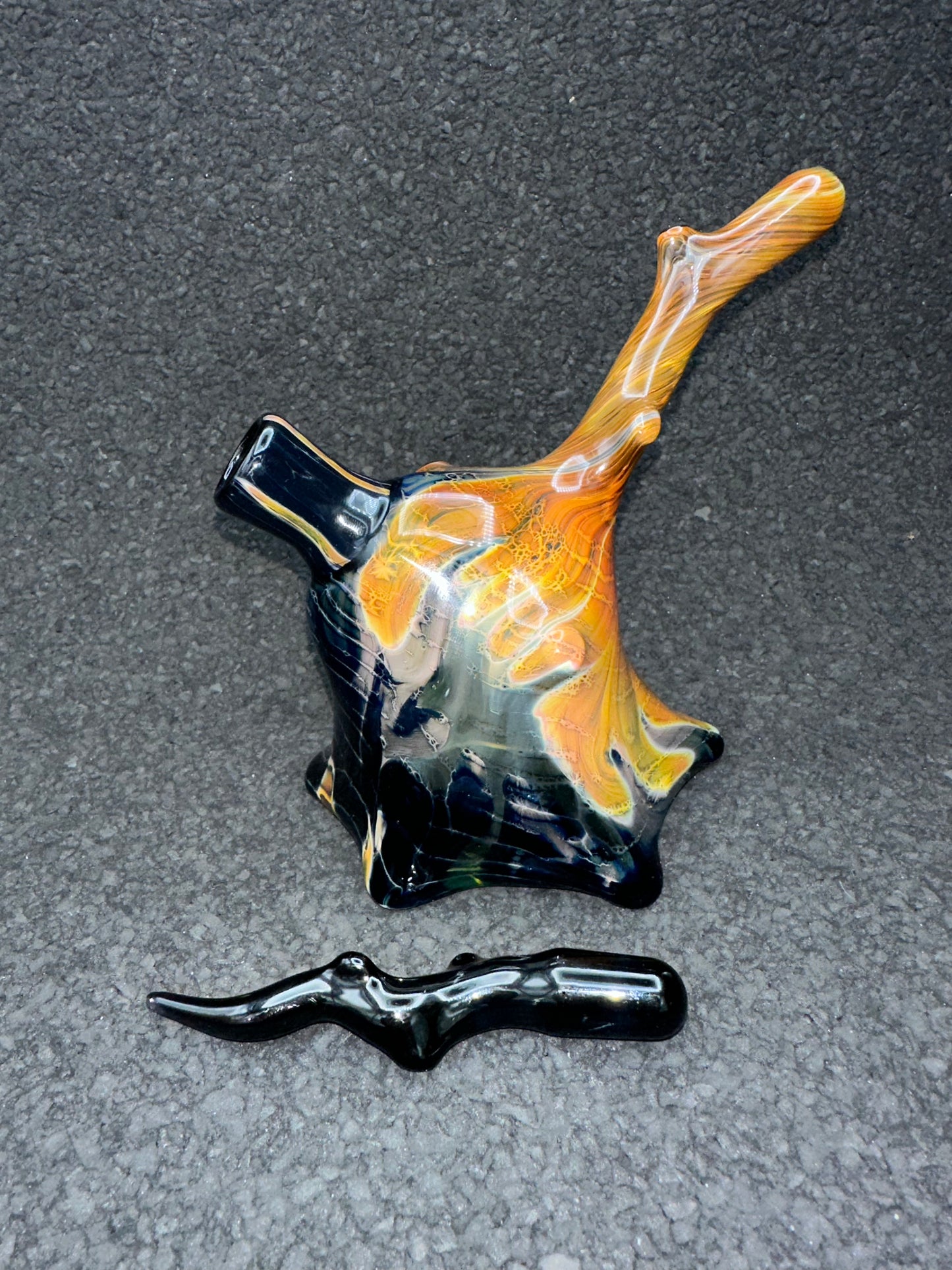 Hickory Petrified Wood Rig w/ Dabber (UV)