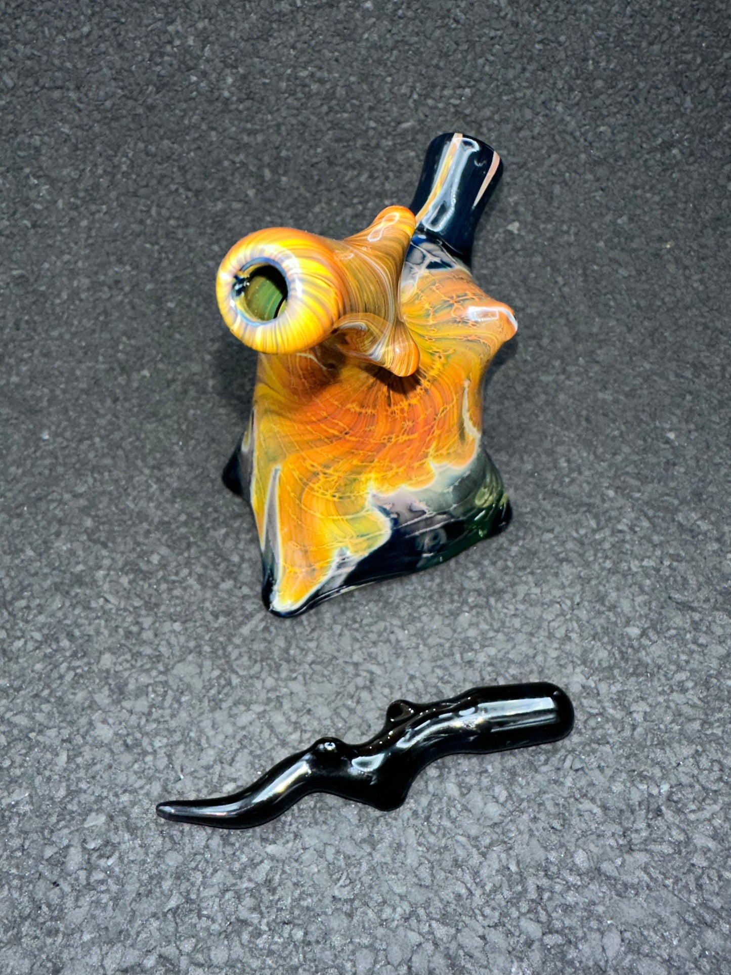 Hickory Petrified Wood Rig w/ Dabber (UV)